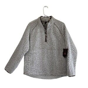 Realtree Womens Jacket M Quarter Zip Sherpa Fleece Lined Outdoor Gorpcore